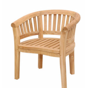 Anderson Teak Curve Armchair Extra Thick Wood CHD-032T-0