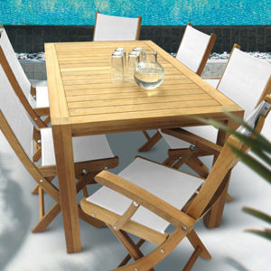 5 Foot Comfort Teak Dining Table Model: COMF63 by Royal Teak Collection-0