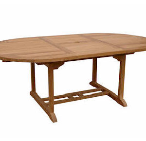 Anderson Teak 71" Oval Extension Table Extra Thick Wood - TBX-071VT-0